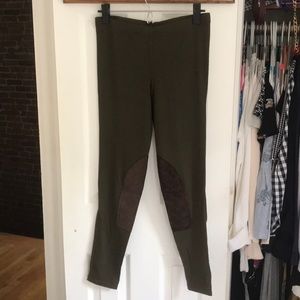 Rugby Polo Equestrian-Inspired Olive Leggings
